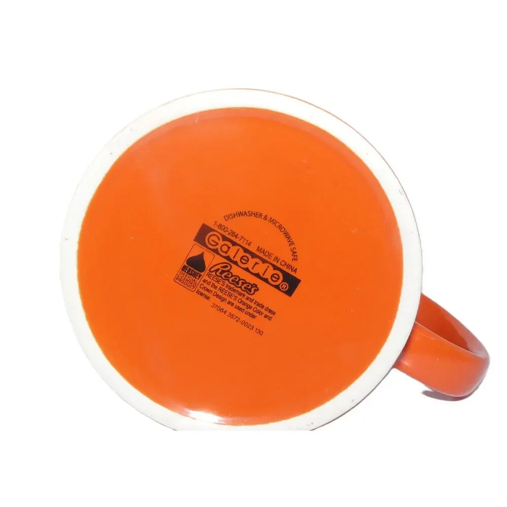 Reeses Peanut Butter Cup Orange Coffee Mug 12 Oz Microwave & Dishwasher Safe